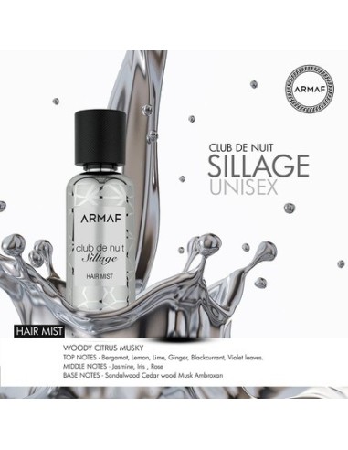 ARMAF Club De Nuit Sillage Hair Mist 55 ml Unisex - Kiwiku