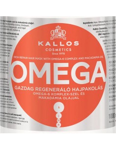 KALLOS Mascarilla Capilar Reparadora Omega Rich Con Aceite De Macadamia 1000 ml - Kiwiku 2