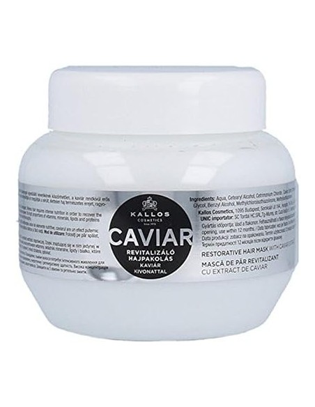 Mascarilla Capilar Reparadora KALLOS Caviar 275 ml - Restaura y Nutre el Cabello