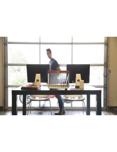 Kiwiku.com: Griffin MultiDock 10 Bays - Soporte para equipo multimedia (32.3 cm, 38.3 cm, 32 cm, Naranja, Color blanco, UL, CE,
