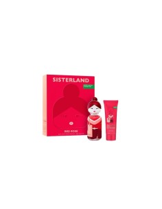 Benetton Sisterland Red Raspberry Eau de Toilette 80 Ml + Loción Corporal 75 Ml para Mujer