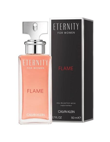 CALVIN KLEIN Eternity Flame Eau De Parfum Para Mujer 50 ml Vaporizador - Kiwiku