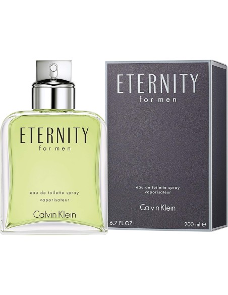 CALVIN KLEIN Eternity For Men Eau De Toilette 200 ml Para Hombre - Kiwiku