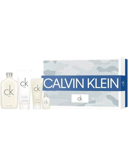 Set de Regalo CALVIN KLEIN CK One Eau de Toilette 200ml + Leche Corporal + Gel de Ducha + Mini EDT | Kiwiku