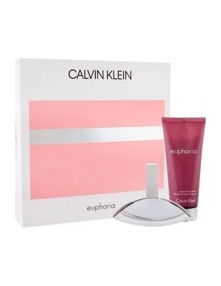 Set CALVIN KLEIN Euphoria Woman Eau de Parfum 50 ml + Body Lotion 100 ml Para Mujer - Kiwiku