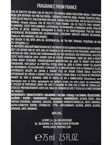La Rive Password For Man Eau de Toilette 75ml para Hombre