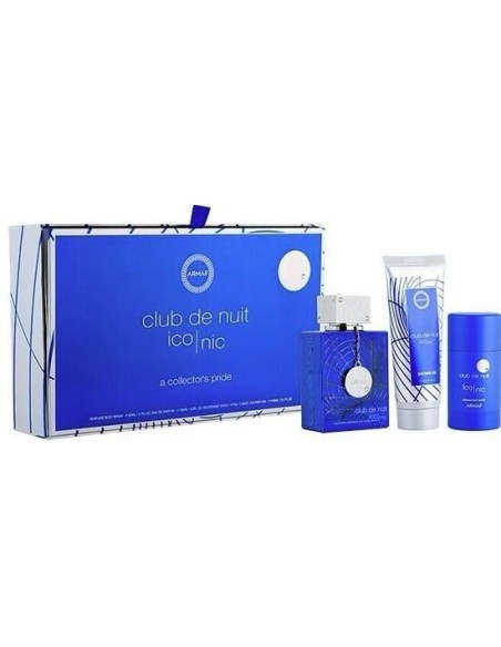 Set De Regalo ARMAF Club De Nuit Blue Iconic Para Hombre - Eau De Parfum, Gel De Ducha Y Desodorante
