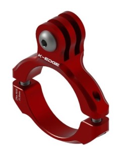 K-Edge GO BIG Handlebar Mount - Anclaje manillar aluminio, rojo: Kiwiku.com: Deportes y aire libre