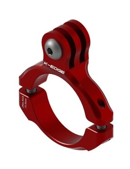 K-Edge GO BIG Handlebar Mount - Anclaje manillar aluminio, rojo: Kiwiku.com: Deportes y aire libre
