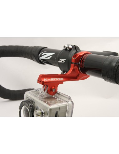 K-Edge GO BIG Pro Handlebar Mount - Anclaje manillar aluminio Pro, rojo: Kiwiku.com: Deportes y aire libre
