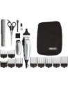 Wahl Cortapelos y Recortadora de Precisión Deluxe Homepro 79305-1316 Plateado - 10 Peines Guía - Cuchillas Autoafilables