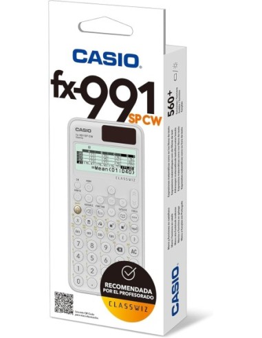 CASIO FX-991SPCW Calculadora Científica Blanca Solar y Pila - Kiwiku