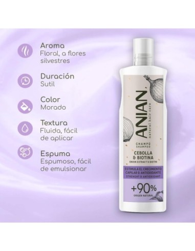 Anian Champú Antioxidante de Cebolla 400 Ml