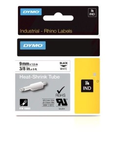 DYMO RhinoPRO Heat shrink tubes - Cintas para impresoras de etiquetas (D1, 9 mm, 1,5m, Caja, 3,4 cm, 11,1 cm): Dymo: Kiwiku.com