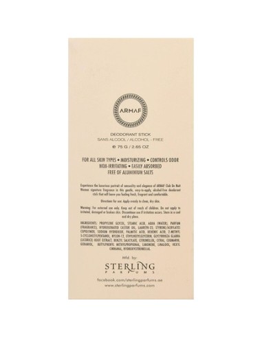 ARMAF Club De Nuit Woman Desodorante En Stick 75gr