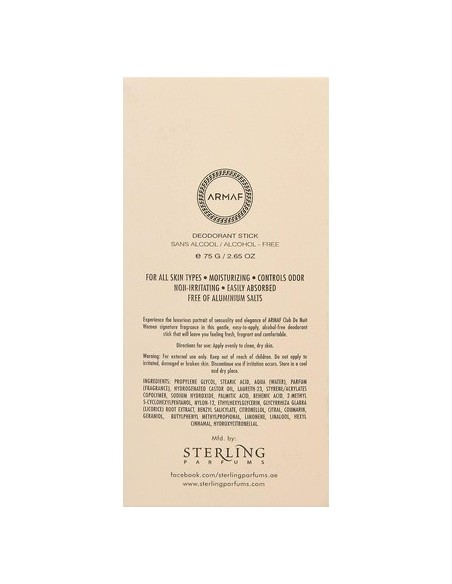 ARMAF Club De Nuit Woman Desodorante En Stick 75gr