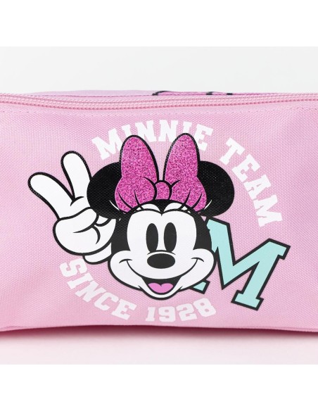Cerda Estuche Portatodo 3 Compartimentos Minnie Mouse Color Fucsia