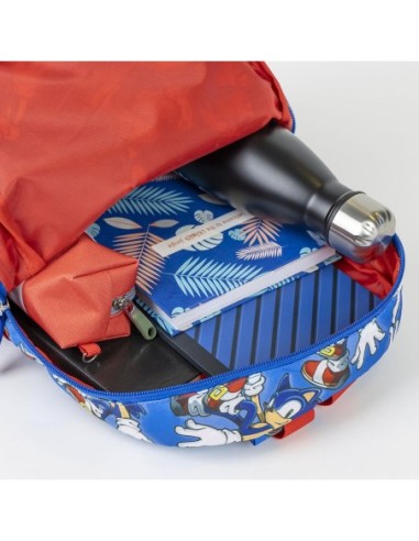 Cerda Mochila Infantil Tiempo Libre Estampado Sonic Color Azul