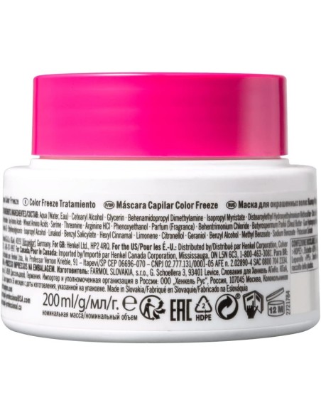 Schwarzkopf Bonacure Color Freeze Tratamiento Reparador 200 ml - Kiwiku