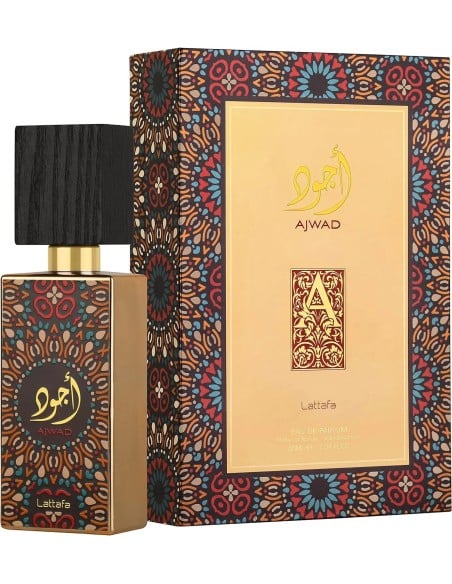 LATTAFA Ajwad Eau De Parfum 60ml Unisex - Perfume Elegante y Sofisticado | Kiwiku