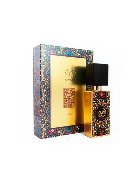 LATTAFA Ajwad Eau De Parfum 60ml Unisex - Perfume Elegante y Sofisticado | Kiwiku