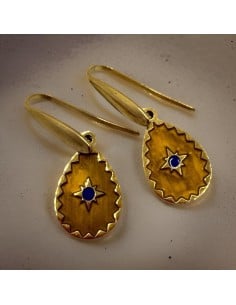 Pendientes KIMONI Indra De Acero Inoxidable Bañado En Oro De 18K Para Mujer - Kiwiku  