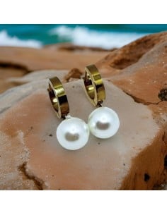Pendientes KIMONI Orla Dorados De Acero Inoxidable Para Mujer - Elegancia Y Durabilidad
