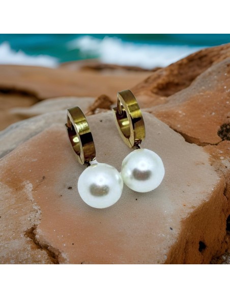 Pendientes KIMONI Orla Dorados De Acero Inoxidable Para Mujer - Elegancia Y Durabilidad