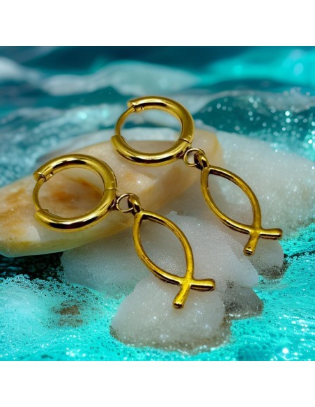 Pendientes KIMONI Myra Dorados De Acero Inoxidable Para Mujer - Elegancia Y Durabilidad