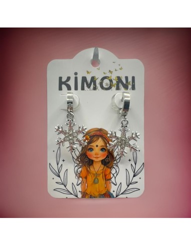 Pendientes KIMONI Aine Plateados De Acero Inoxidable Para Mujer - Elegancia Y Durabilidad