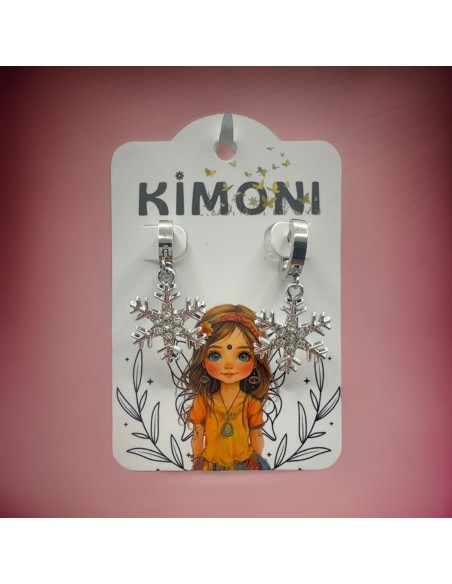 Pendientes KIMONI Aine Plateados De Acero Inoxidable Para Mujer - Elegancia Y Durabilidad