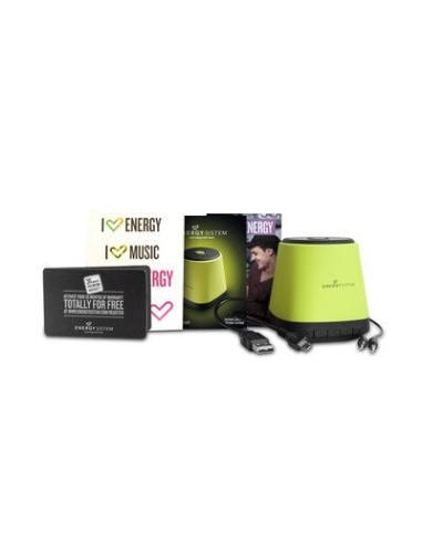 Energy Sistem Music Box BZ1 - Altavoz portátil Bluetooth (Line-in, micrófono integrado y batería recargable) verde: Energy Sist