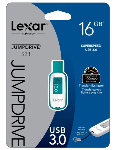 Lexar JumpDrive - Memoria USB de 16 GB(USB 3.0, 100MB/s), azul: Kiwiku.com: Informática