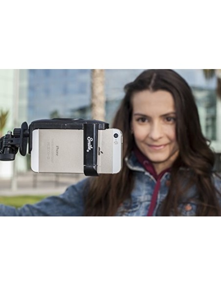 Kiwiku.com: Kit-Selfie PRO Smile (Selfie -stick, mini tripode, adaptador smartphone, disparador bluetooth, bolsa de transporte)