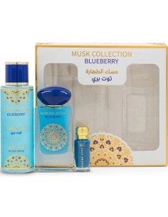 Gulf Orchid Blueberry Gift Set para Mujer - Eau de Parfum 60 Ml + Spray Corporal 250 Ml + Aceite Concentrado 12 Ml