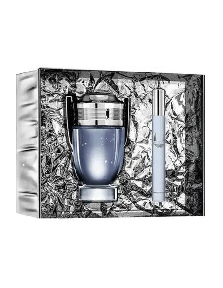 Set De Regalo Paco Rabanne Invictus 100ml + 10ml Eau De Toilette Para Hombre - Kiwiku