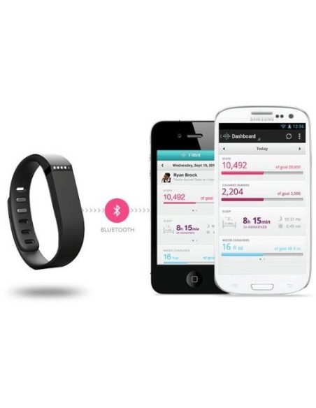 Fitbit Flex - Pulsera de actividad y sueño inalámbrica tamaño S-L (con indicador led y podómetro), color azul marino: Kiwiku.co