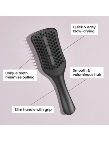 Cepillo TANGLE TEEZER The Easy Dry amp Go Vented Hairbrush Jet Black Regular - Kiwiku