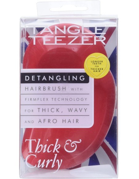 Cepillo TANGLE TEEZER Thick amp Curly Detangler Salsa Red - Kiwiku