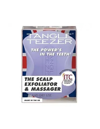 TANGLE TEEZER Scalp Exfoliator amp Massager Lavender Lite - Herramienta De Exfoliación Y Masaje