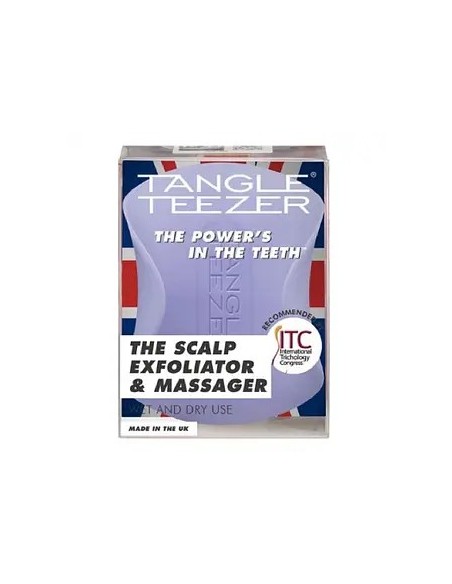 TANGLE TEEZER Scalp Exfoliator amp Massager Lavender Lite - Herramienta De Exfoliación Y Masaje