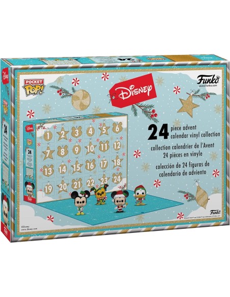 Calendario Adviento Disney Classic Funko con 24 Pocket Pop - Regalo Perfecto para Fanáticos de Disney