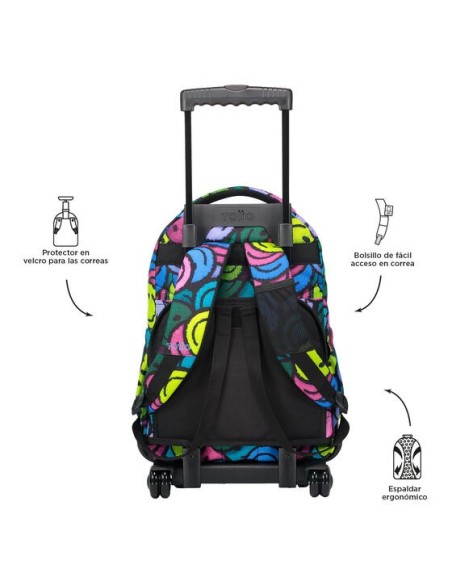 Totto Carrito Mochila Escolar 6jr Morral Rue Renglones 26.21 L