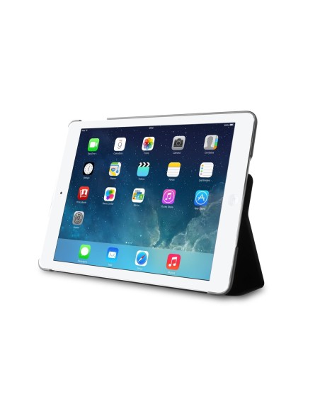Puro Zeta Slim - Funda trasera con cierre magnético y función soporte para Apple iPad Air 2, transparente y negro: Puro: Kiwiku