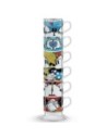 Egan Set de 6 Tazas 101 Dálmatas de Cerámica para Café O Té