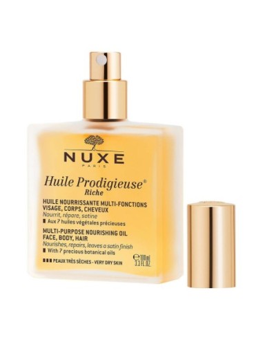 NUXE Huile Prodigieuse Riche Aceite Nutritivo Multiusos 100ml Para Pieles Muy Secas - Kiwiku