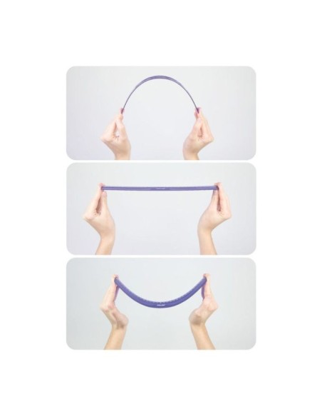 Milan Regla Flexible y Resistente 30 Cm Azul Translúcido Serie Acid