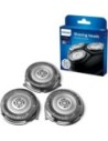 Philips Cabezal de Recambio Sh30/50 para Afeitadoras Series 1000, 3000 y X3000, 3 Cabezales, Acero Inoxidable