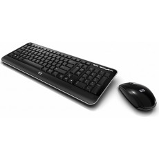 Hp qy449aa - pack de teclado y ratón inalámbricos, negro