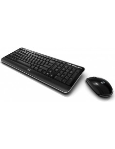 Hp qy449aa - pack de teclado y ratón inalámbricos, negro